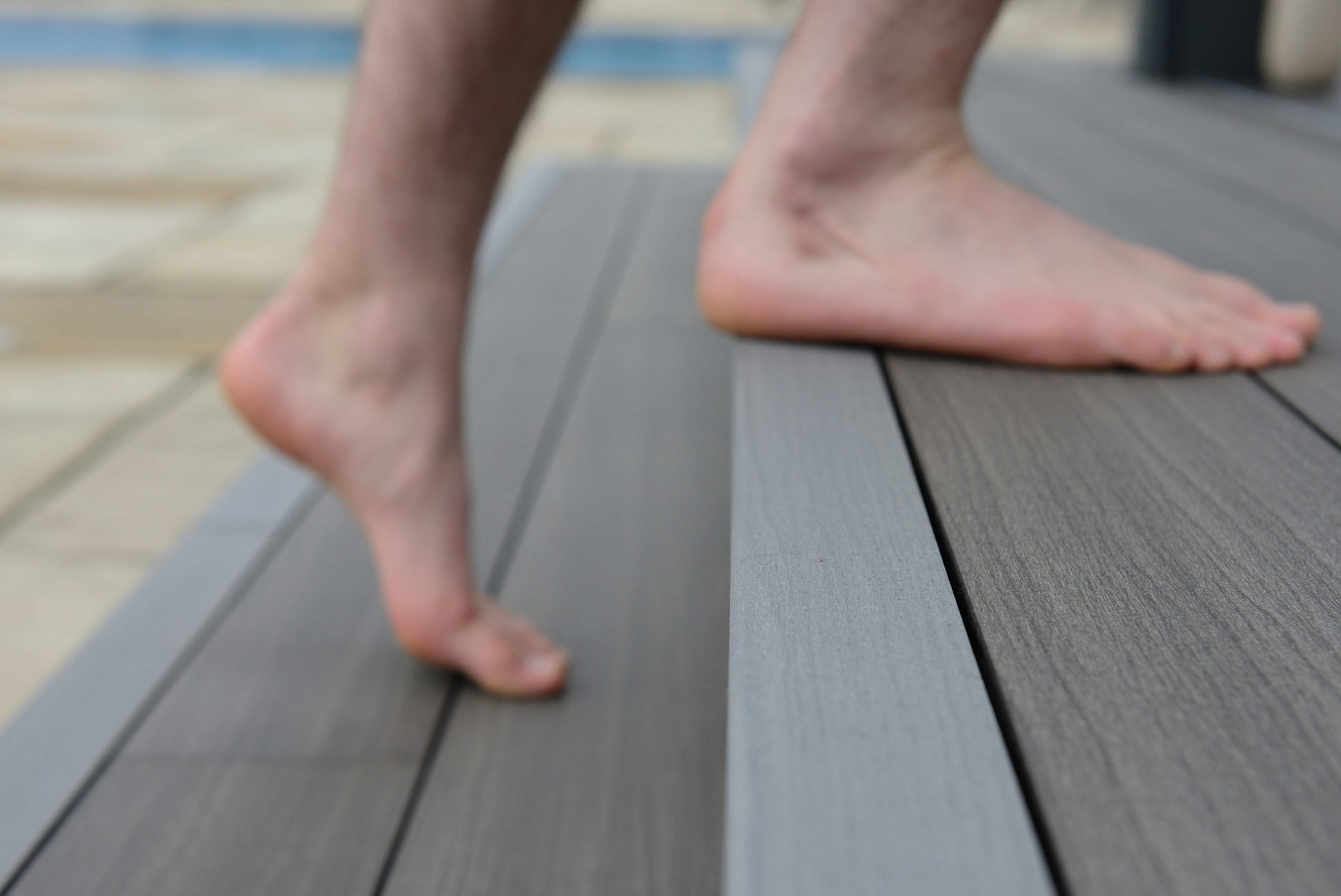 composite deck hot for bare feet