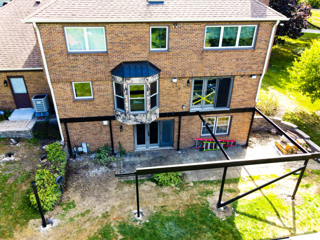 Deck framing work by Decked Out Builders in Crystal Lake, IL