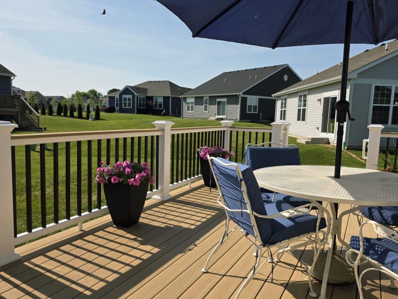 Deck builder huntley back yard